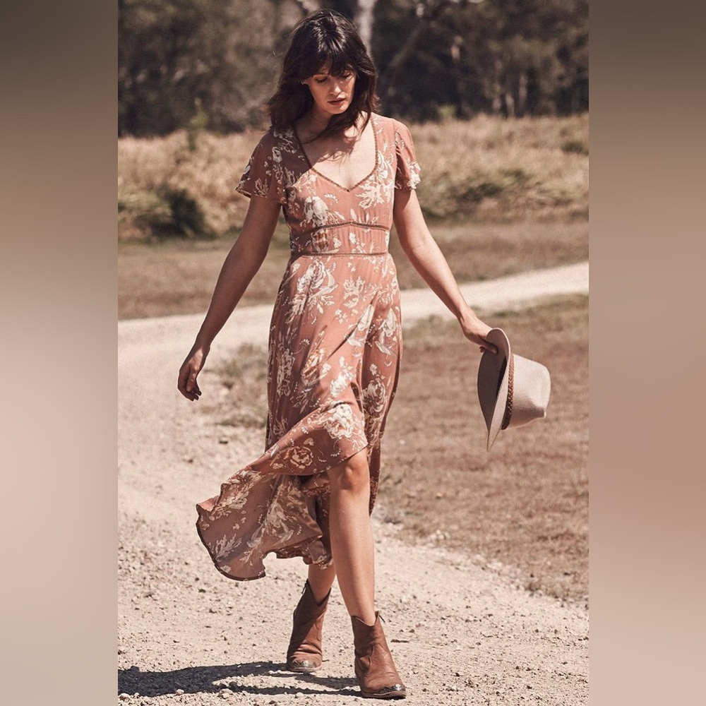 Spell & the Gypsy Collective Floral Maxi Dress mauve